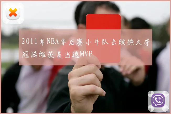 2011年NBA季后赛小牛队击败热火夺冠诺维茨基当选MVP